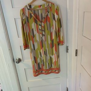 Geometric patterned dress